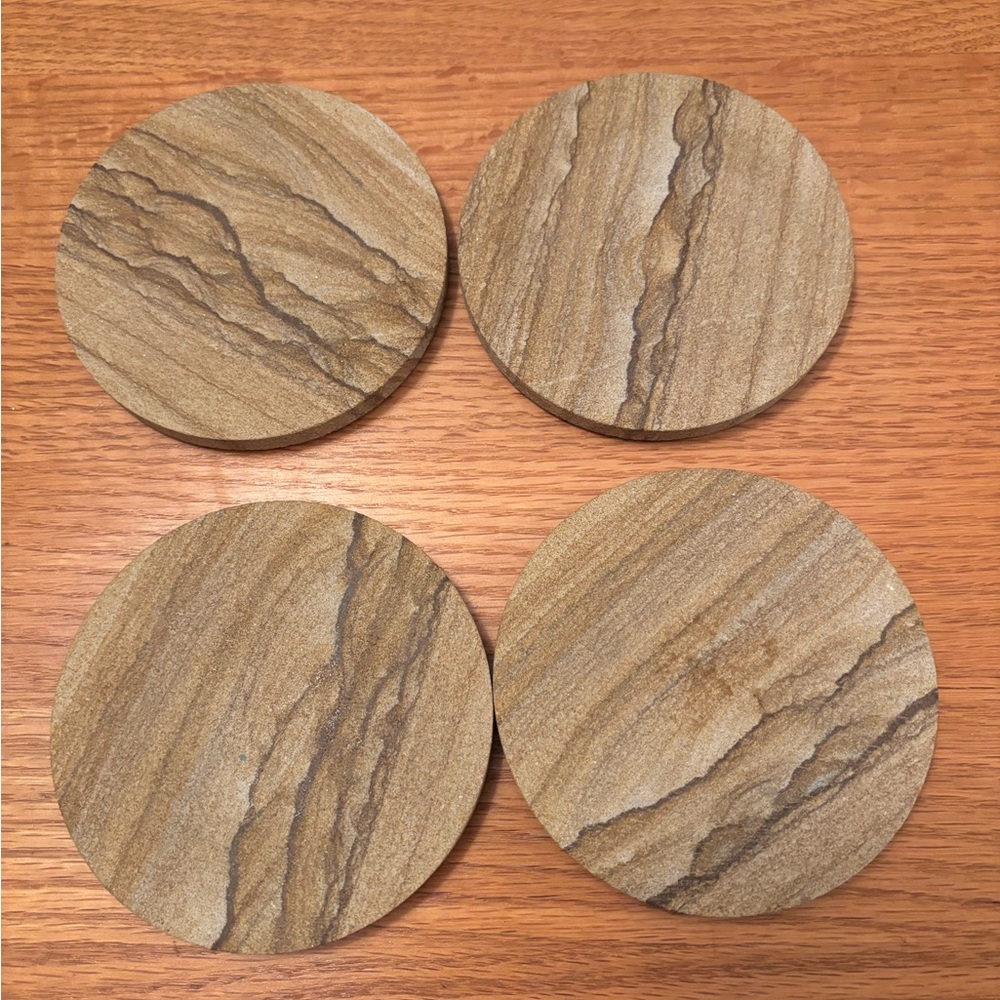 ThirstyStone Coasters Round w/ Cork Base